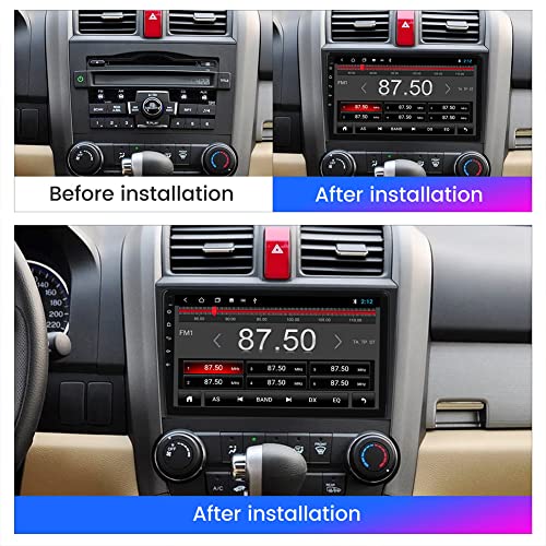Android 11 Car Stereo Double Din for Honda CRV 2007 2008 2009 2010 2011, 9 Inch Car Radio Built in Carplay Android Auto GPS Navigation IPS Touchscreen Support BT FM AM, 2GB RAM 32GB ROM……