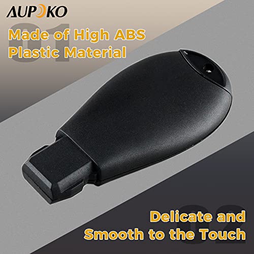 Aupoko GQ4-53T Keyless Entry Remote Key Fob, 3 Buttons Smart Key 56046953,56046953AE, 56046953AC,56046953AG, Compatible with Dodge Ram 1500 2500 3500