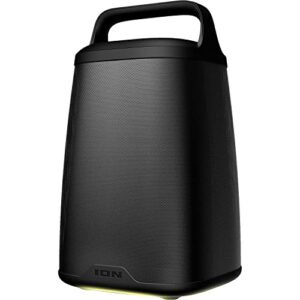 ion audio acadia 30-watt portable bluetooth speaker – waterproof, 360 degree stereo sound, multi-color led lights, bass boost (model: isp134a) (renewed)