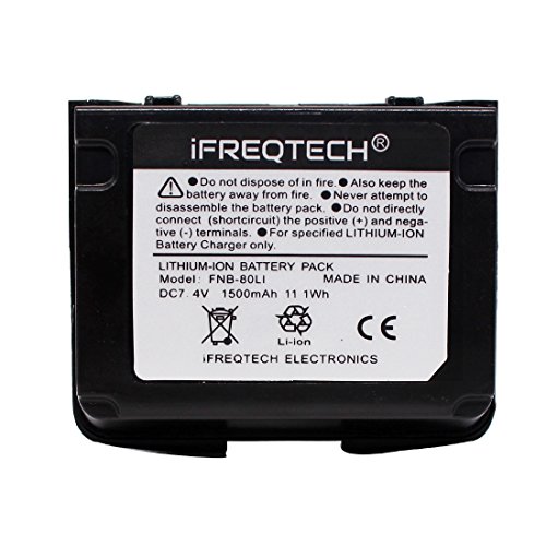 IFREQTECH Battery for VX-5R VX-6R VX-7R VXA-710 HX460 HX470 VXA-700 FNB-80LI FNB-58LI Li-ion Battery 1500mAh