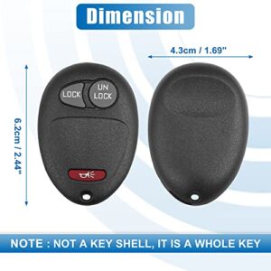 X AUTOHAUX 3 Button Flip Car Keyless Entry Remote Control Replacement Key Fob Proximity Smart Fob L2C0007T for Chevrolet Colorado for GMC 315MHz