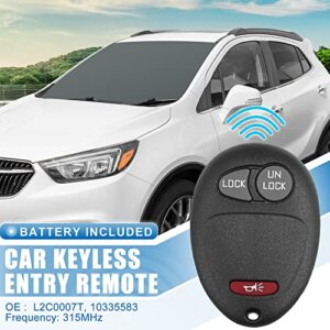 X AUTOHAUX 3 Button Flip Car Keyless Entry Remote Control Replacement Key Fob Proximity Smart Fob L2C0007T for Chevrolet Colorado for GMC 315MHz