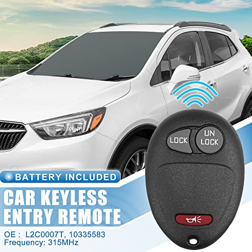 X AUTOHAUX 3 Button Flip Car Keyless Entry Remote Control Replacement Key Fob Proximity Smart Fob L2C0007T for Chevrolet Colorado for GMC 315MHz