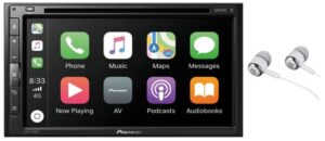 pioneer 7″ wvga display, apple carplay, android auto, built-in bluetooth, appradio mode, pandora, spotify, mixtrax, usb/aux digital multimedia video receiver