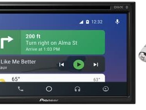 Pioneer 7" WVGA Display, Apple CarPlay, Android Auto, Built-in Bluetooth, AppRadio Mode, Pandora, Spotify, MIXTRAX, USB/AUX Digital Multimedia Video Receiver