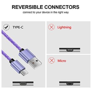 Android Charging Cable Samsung Phone Charger Fast Charging Cord USB Type C Cable Charger Fast Charge 6FT for Samsung Galaxy S23 Ultra/S22 /S21/S10/S9/A14/A13 5G/A03s/A01/A11/A12/A20/A23/A50/A51/A52