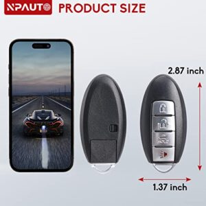 NPAUTO Key Fob Replacement Fits for Nissan Altima 2007-2012, Maxima Murano 09-14, Infiniti G25 G35 G37 FX35 Q60 & More Keyless Entry Remote Control Smart Proximity Car Key Fobs KR55WK48903 KR55WK49622