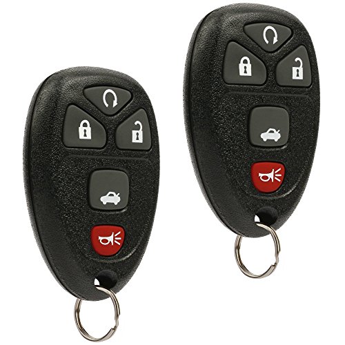 Car Key Fob Keyless Entry Remote fits Chevy Impala Monte Carlo/Cadillac DTS/Buick Lucerne (OUC60270, OUC60221), Set of 2