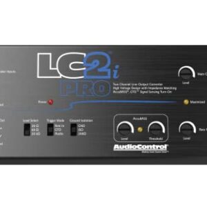 AudioControl LC2i PRO 2-Channel Line Output Converter with Impedance Matching, AccuBASS, GTO, Audio Signal Sense, 12V Turn-On and ACR-1 Dash Remote Subwoofer Control