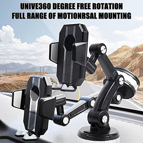 2023 New Sucker Car Phone Holder Long Arm Suction Cup Car Phone Mount Stand Mobile Cell Support For Car Center Console Phone Holder (A)