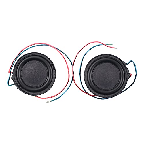 LF&LQEW 2pcs 20MM Speaker Ultra-Thin Mini 4 Ohms 2 W Full Range Loudspeaker High Performance Neodymium Magnet