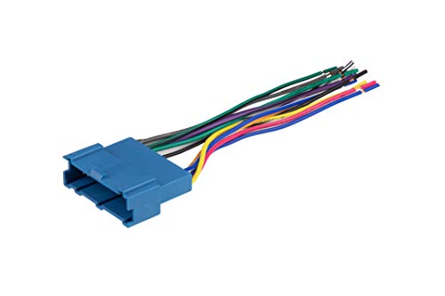 Scosche GM03B Compatible with Select 1994-05 GM Power/Speaker Connector / Wire Harness for Aftermarket Stereo Installation with Color Coded Wires,Blue