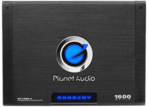 planet audio ac1600.4 1600w 4 channel car amplifier power amp+remote ac16004