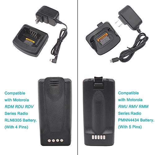 Rapid Charger Compatible for Motorola CP110 RDM2070D RDU4100 RDV5100 RDU2020 RDU2080D RDV2020 RDV2080D RDM2080 RDU4160D Radio RLN6305 RLN6308 RLN6332A