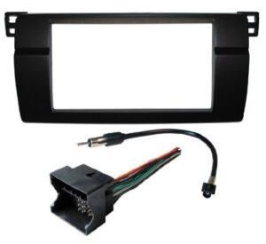 aftermarket radio stereo installation complete double din dash kit compatible with bmw 3 series e46 wiring harness antenna adapter
