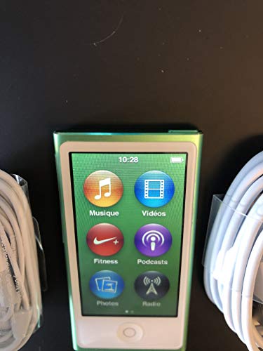 M-Player iPod Nano 7th Generation 16gb Green (Generic Headset and Charging Cord) Packaged in Plain White Box