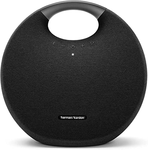 Harman Kardon Onyx Studio 6 - IPX7 Waterproof Wireless Bluetooth Speaker System w/Rechargeable Battery, Built-in Microphone (Blue)