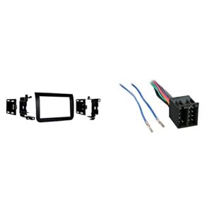 metra 95-6523 installation dash kit for 2014- ram promaster truck (black) & 70-1784 radio wiring harness for audi 88-99/volkswagen 80-up