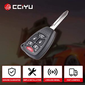 cciyu 1PC Uncut 6 Buttons Keyless Entry Remote Fob Replacement for 2004 2005 2006 2007 for Dodge for Caravan for Grand for Caravan for Chrysler Town & Country (M3N5WY72XX)
