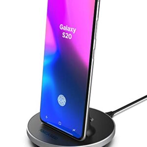 Encased Charging Station (Fast Charge Compatible) Adjustable Desktop Dock USB-C Charger Stand (Case Friendly Design) for Samsung Galaxy S10/Plus/S20/S21/S22/S23 Ultra