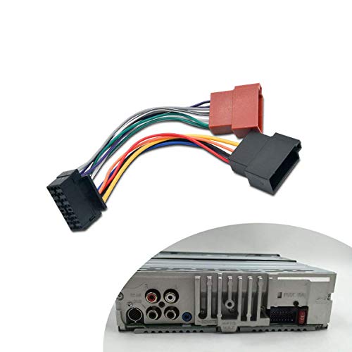 MASO 16 Pin Car Stereo Radio Lead Loom ISO Wiring Harness Connector Adaptor