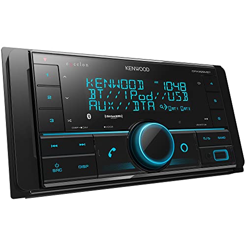 Kenwood DPX395MBT Double DIN in-Dash Digital Media Receiver with Bluetooth (Does not Play CDs) | Mechless Car Stereo Receiver | Amazon Alexa Ready - Black