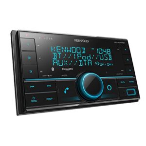 Kenwood DPX395MBT Double DIN in-Dash Digital Media Receiver with Bluetooth (Does not Play CDs) | Mechless Car Stereo Receiver | Amazon Alexa Ready - Black