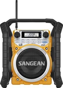 sangean u4 am/fm-rbds/weather alert/bluetooth/aux-in ultra rugged rechargeable digital tuning radio (renewed)