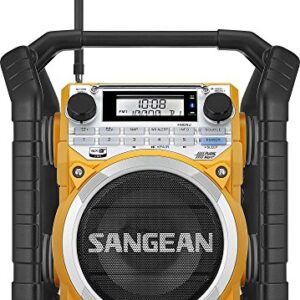 Sangean U4 AM/FM-RBDS/Weather Alert/Bluetooth/Aux-in Ultra Rugged Rechargeable Digital Tuning Radio (Renewed)