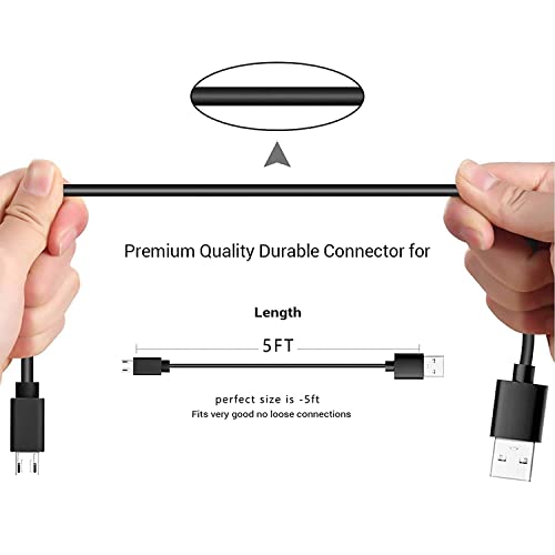 Wall Charger USB Charging Cable Cord fit for LG Classic l125dl Wine 2, Alcatel Cingular Flip 2/3, Go Flip 3 Flip V, Quick Flip, Smart flip TCL A1 A2 A507DL,Kazuna eTalk, Doro 7050 626 618 610 680 605