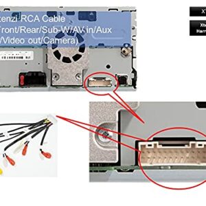 Xtenzi RCA Cord Assembly Harness Car Audio Video Compatible with Pioneer DMH CDP1888,CDP1889 - XT91911