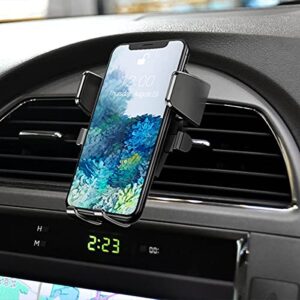 Phone Holder for Car, 360°Rotatable Car Phone Mount for Windshield Dashboard Air Vent, Universal for All Cell Phone and More Devices with Suction Cup and Clip