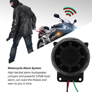 Motorcycle Security Alarm System Two-Way Remote Control Engine Start 125DB Universal Anti-Theft Alarm System