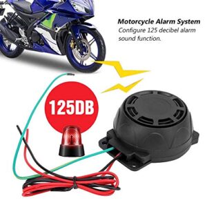 Motorcycle Security Alarm System Two-Way Remote Control Engine Start 125DB Universal Anti-Theft Alarm System