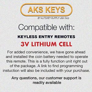 AKS Keys New Uncut Blank Chipped Emergency Key Compatible with Nissan Infiniti ID46 Chip