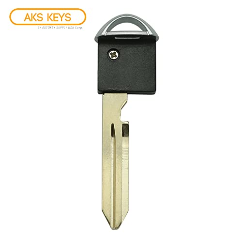 AKS Keys New Uncut Blank Chipped Emergency Key Compatible with Nissan Infiniti ID46 Chip