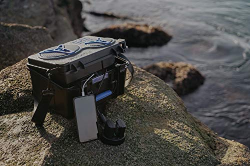 ECOXGEAR: EcoJourney Bluetooth Speaker with Dry Storage 50+ Hours of Playtime 100% Waterproof IP67 Rugged and Loud(Gray)