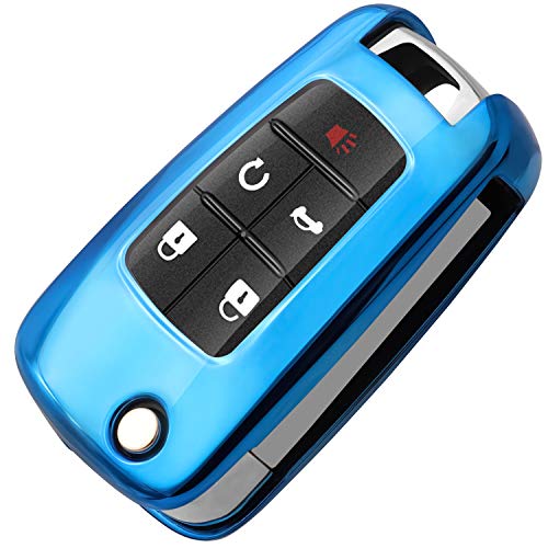 COMPONALL for Chevrolet Key Fob Cover, for Chevrolet Camaro Cruze Equinox Malibu