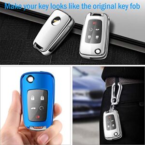 COMPONALL for Chevrolet Key Fob Cover, for Chevrolet Camaro Cruze Equinox Malibu