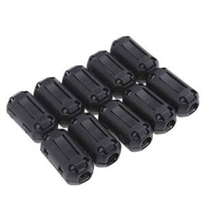 SING F LTD 10Pcs Noise Suppressor 7Mm EMI Rfi Clip Choke Ferrite Core Cable Filter