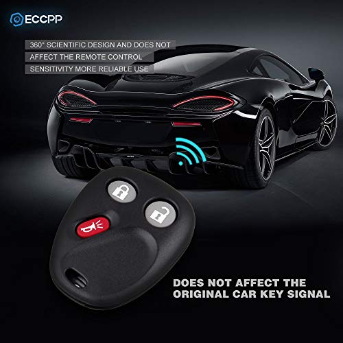 ECCPP 2X Key Fob CASE Keyless Entry Remote Control Car Replacement for Chevy Silverado for Suburban for Avalanche series SSR Tahoe Equinox for Buick for Pontiac for Cadillac for Saturn 03-07 LHJ011B