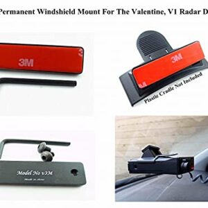 V3M Improved 3M Taped Permanent Windshield Mount for The Valentine 1 Valentine1 V1 Radar Detectors