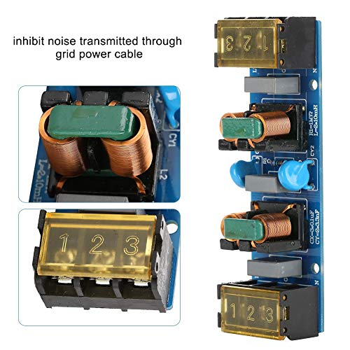 Power Supply Filtering Board Power Supply Filter EMI High Frequency Two-stage Power Low-pass Filter Board For Power Supply 6A 25A Optional(25A)