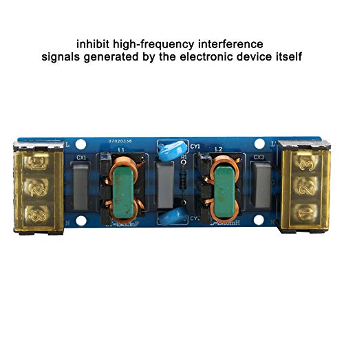 Power Supply Filtering Board Power Supply Filter EMI High Frequency Two-stage Power Low-pass Filter Board For Power Supply 6A 25A Optional(25A)