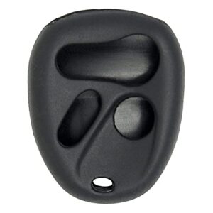 keyless2go replacement for new silicone cover protective case for select gm 4 button remotes – black