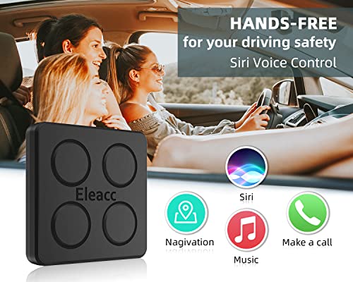 Eleacc 5.0 Wireless CarPlay Adapter 2023 Newest 5G Chip Box for iPhone, Fastest Apple Car Play Dongle for All Factory Wired CarPlay Cars, Auto Connect No Delay Online Update, USB/Type C 2Cables, U2-Pr