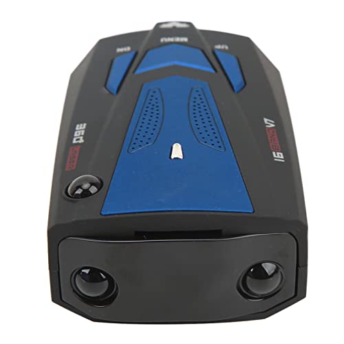 Car Radar Detector - Long Range Detection, 360 Degree Protection, City and Highway Modes, Voice Alerts, Built in GPS with Mute Memory(Blue)