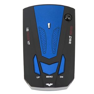 Car Radar Detector - Long Range Detection, 360 Degree Protection, City and Highway Modes, Voice Alerts, Built in GPS with Mute Memory(Blue)