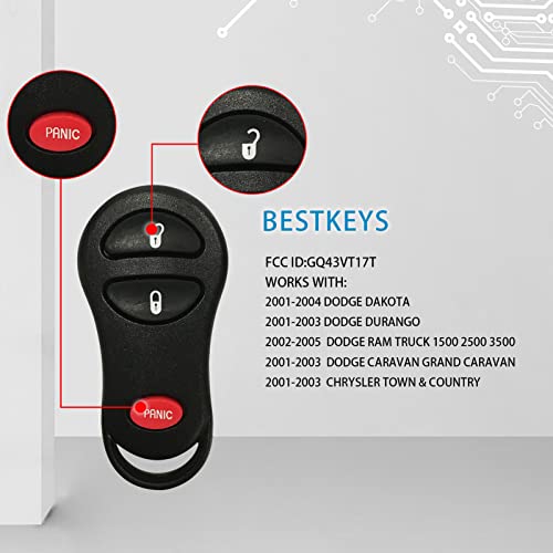 Keyless Entry Remote Fob Clicker Compatible With for 2005 Dodge Ram Pickup