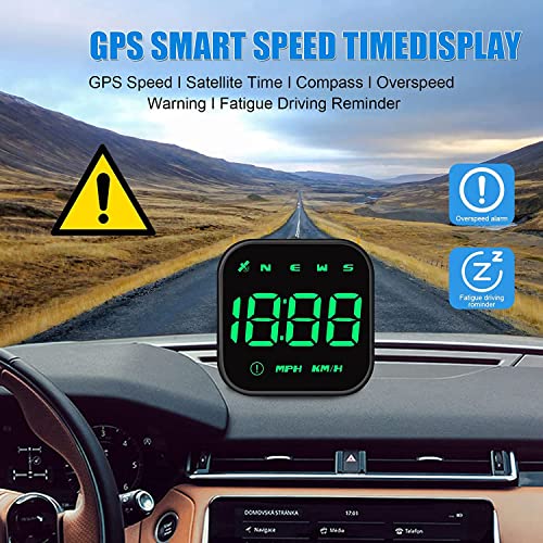 MAKIVI Car Speedometer with Speed, Overspeed Car Alarm Fatigue Driving Reminder for All Car Motorcycle